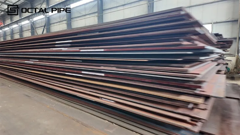 4100mm wide heavy steel plate product stacking display 4100mm wide heavy steel plate product stacking display